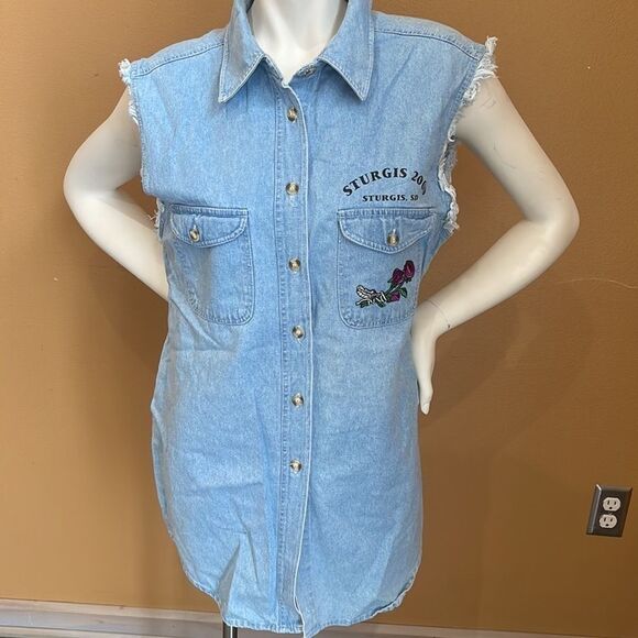 STURGIS 2000 sleeveless shirt size L made in USA - Picture 2 of 9